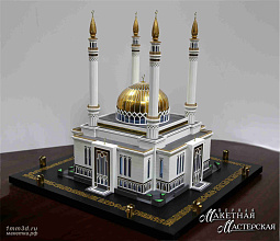 Подарочный макет Соборной мечети имени Салавата Юлаева в г.Уфа.