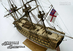 Флагманский линейный корабль адмирала Нельсона "Виктори". 1765 г.
